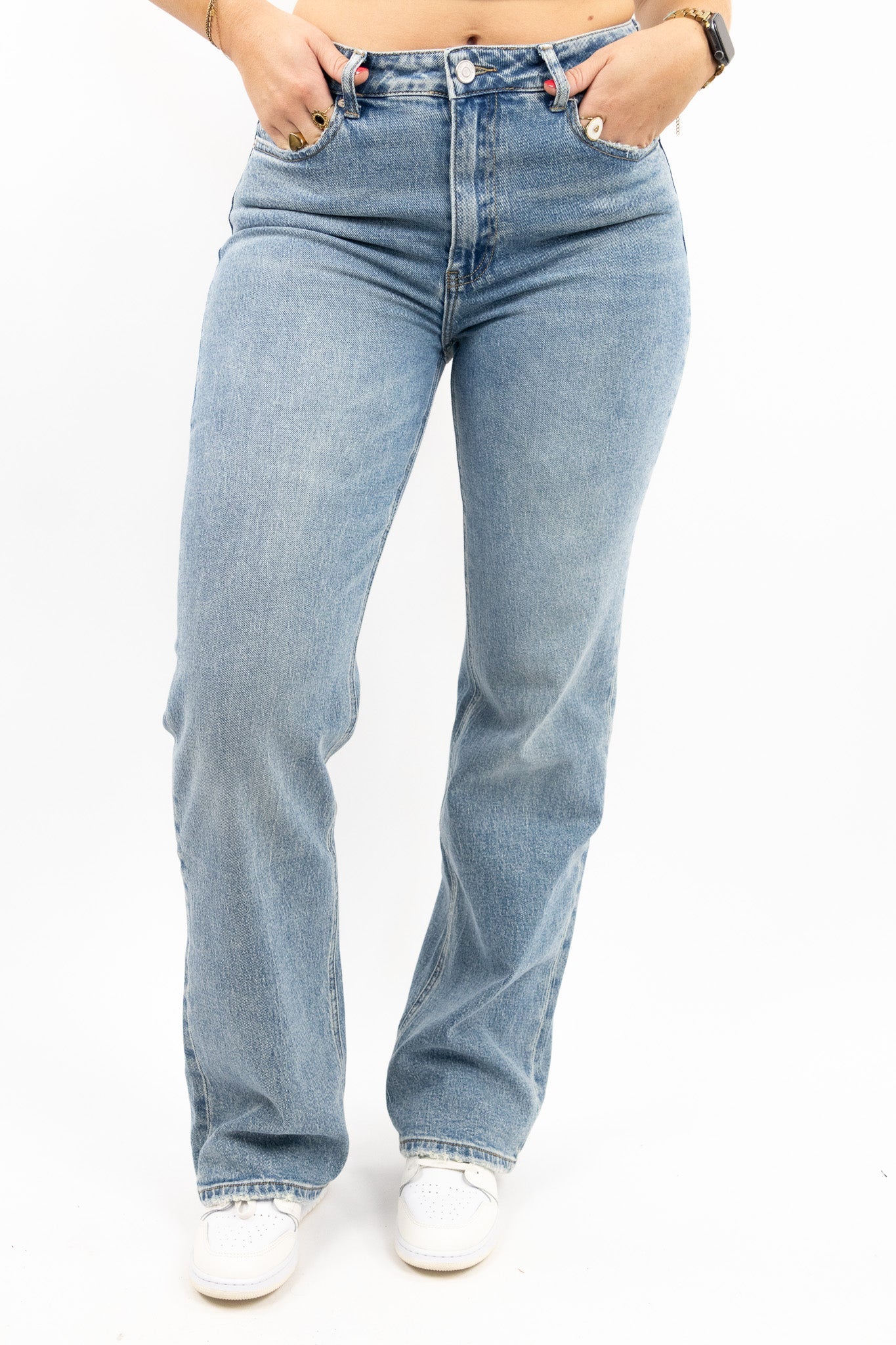 Klassiske wide leg jeans - Lang model