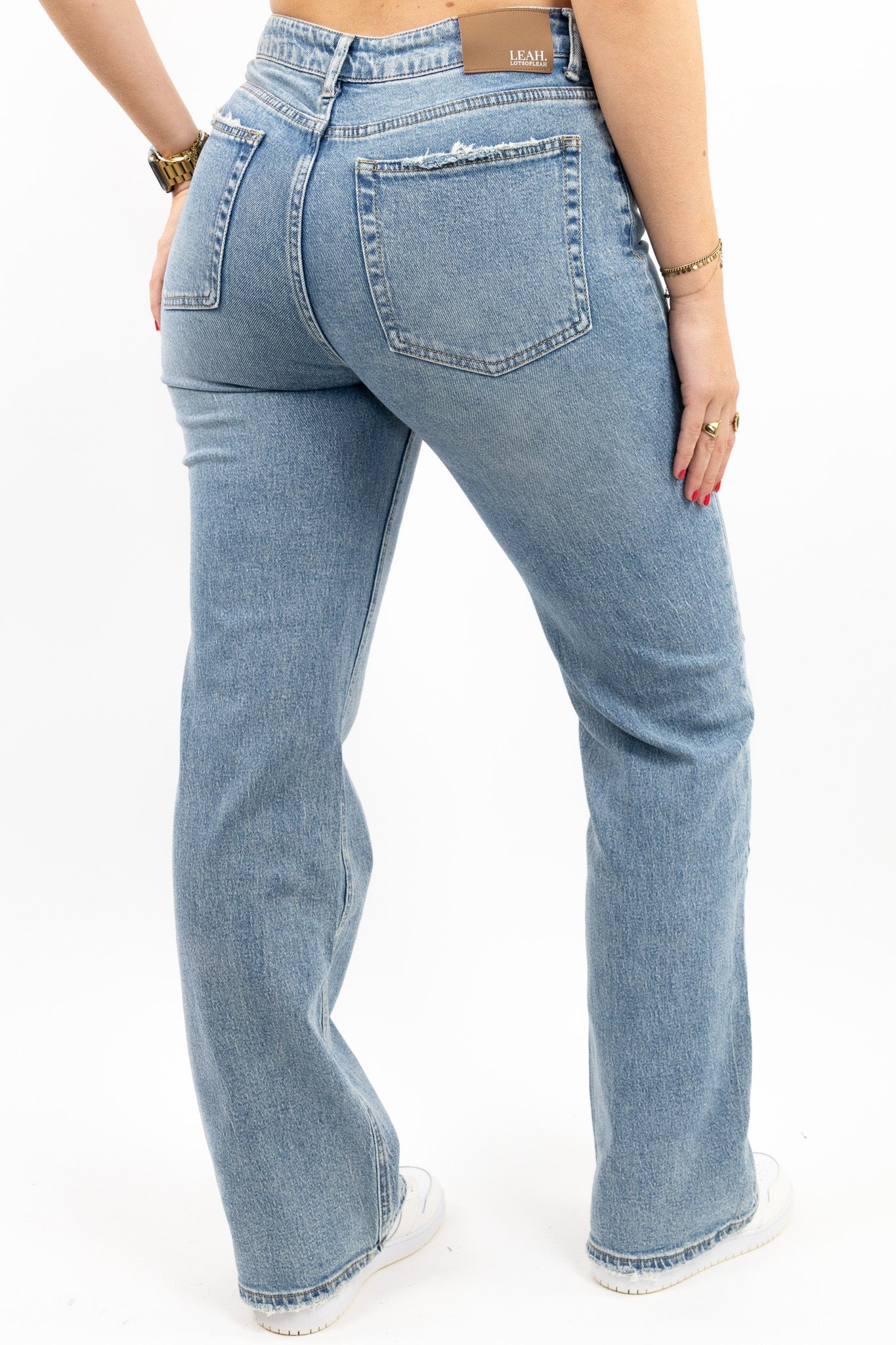 Klassiske wide leg jeans - Lang model