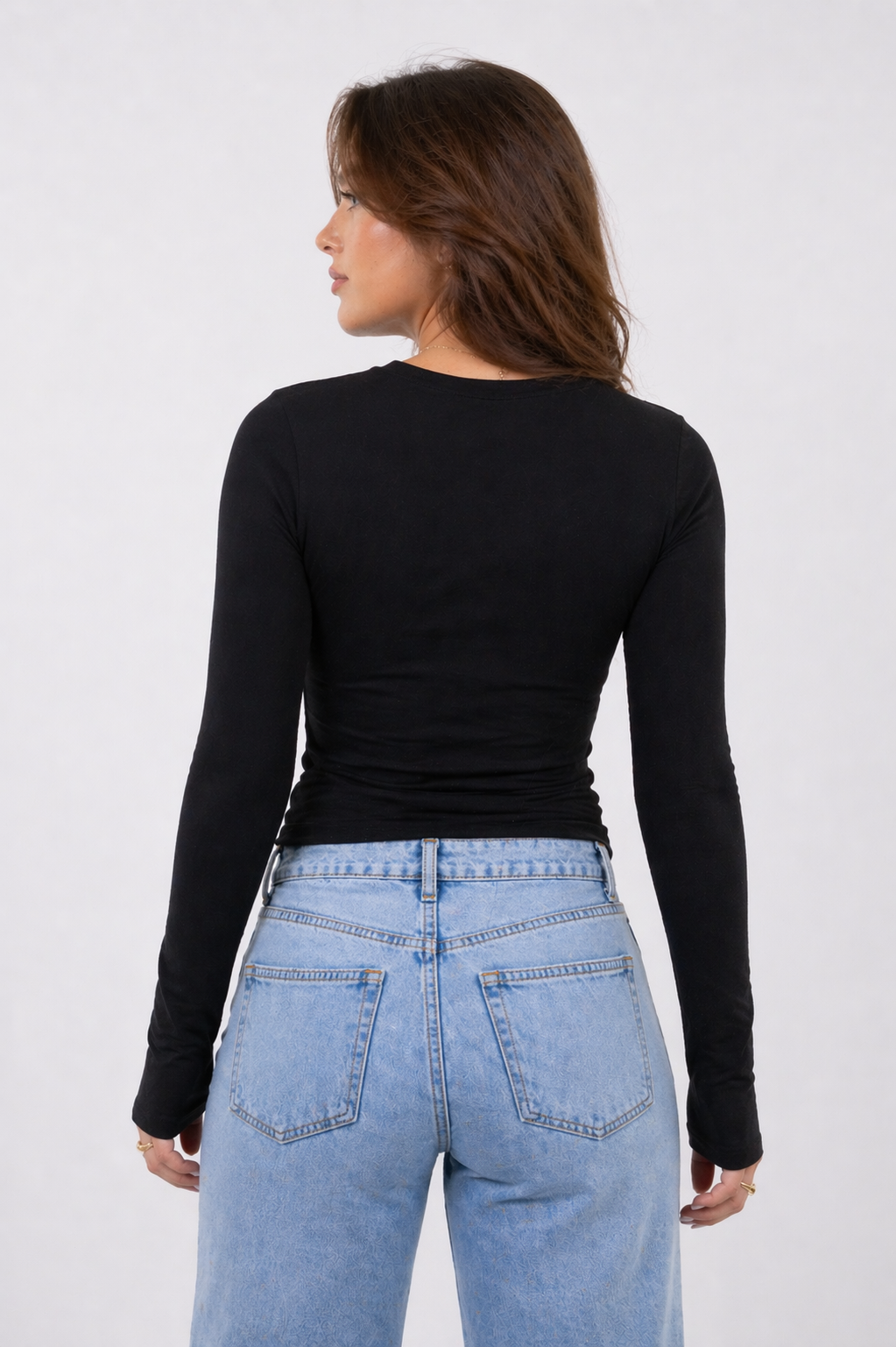 Basic Langærmet Top