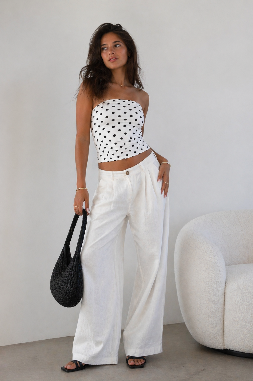 Polka-tube-top