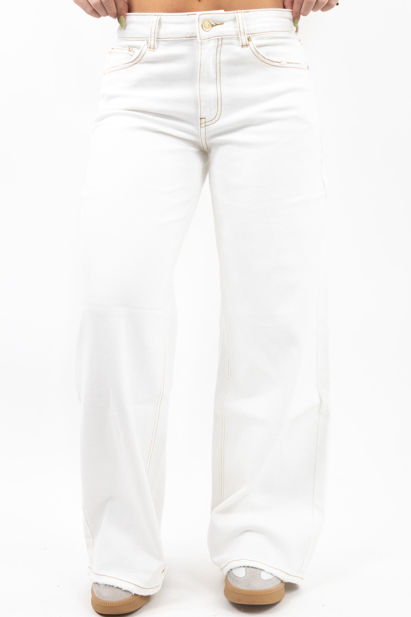Baggy fit-jeans med brede ben
