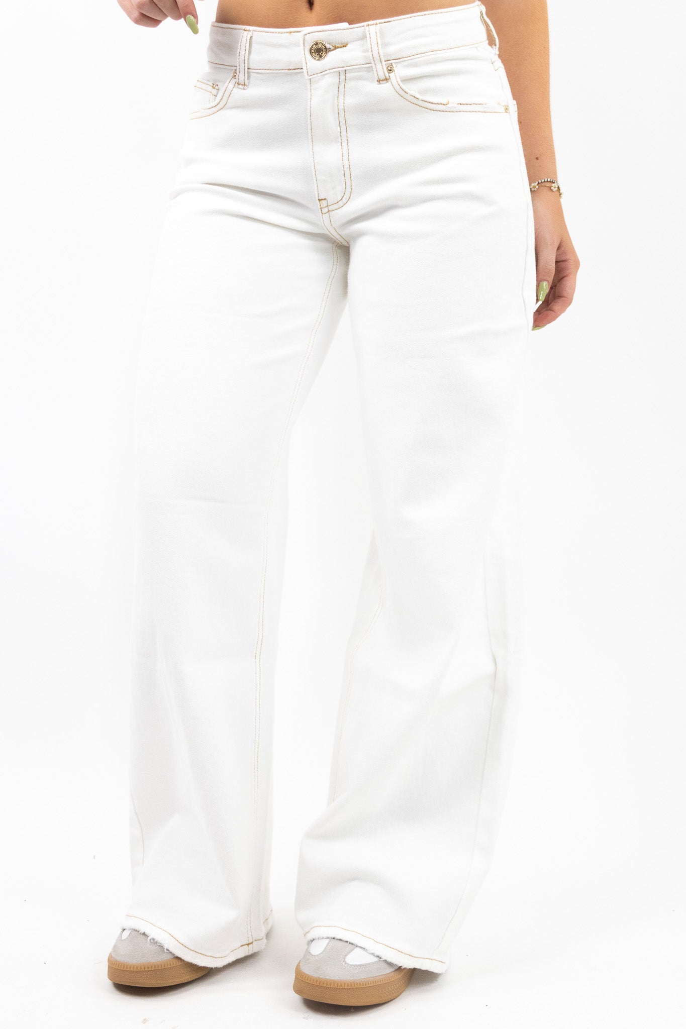 Baggy fit-jeans med brede ben