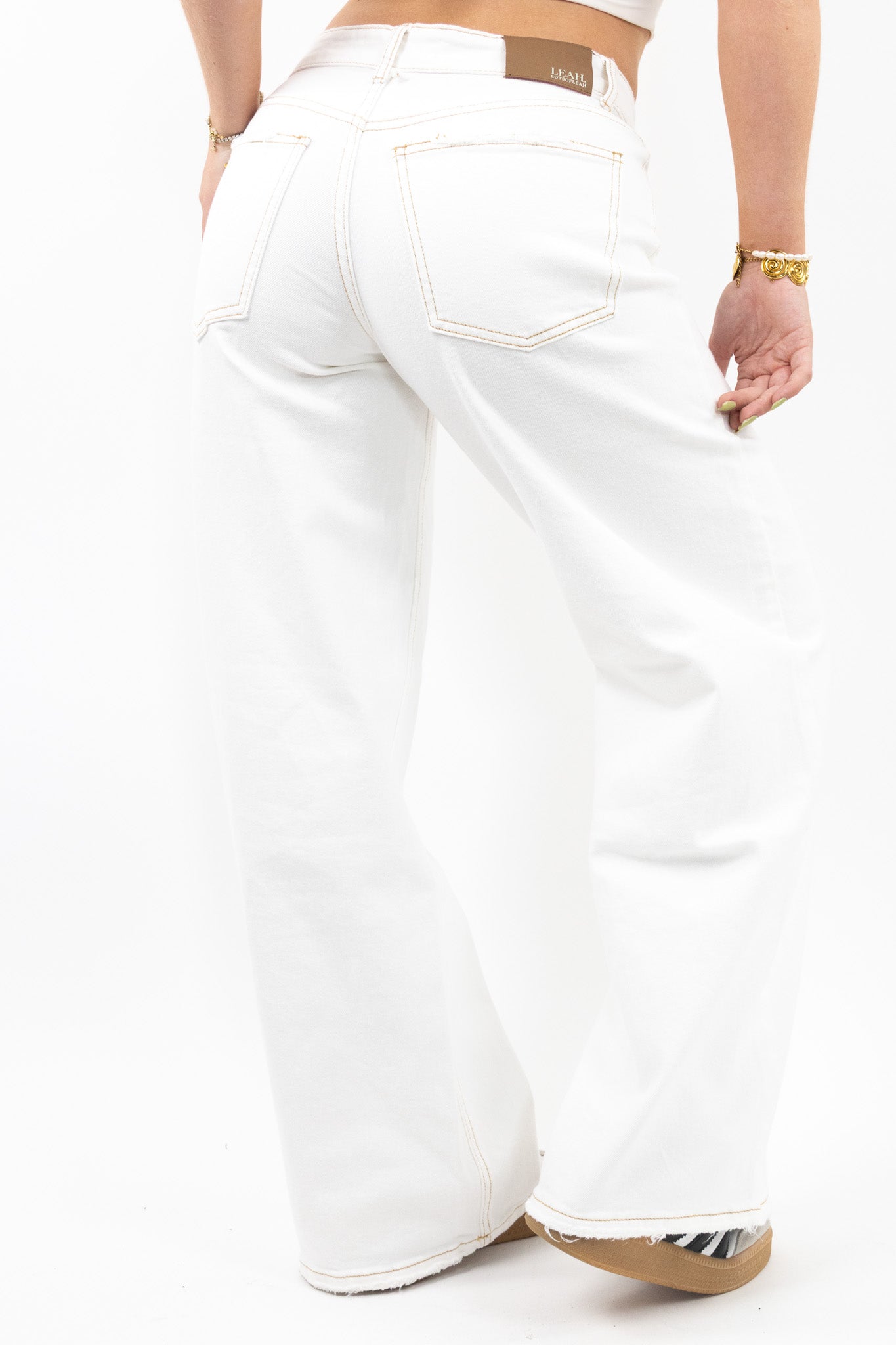 Baggy fit-jeans med brede ben