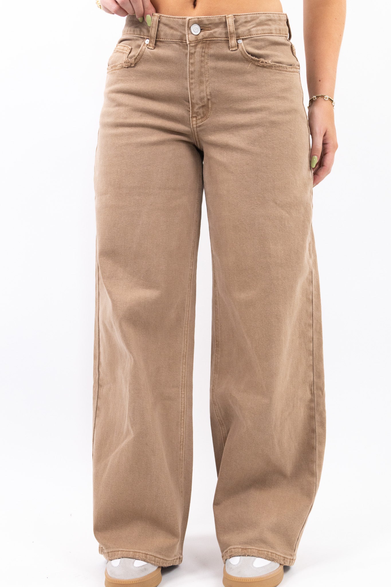 Baggy fit-jeans med brede ben