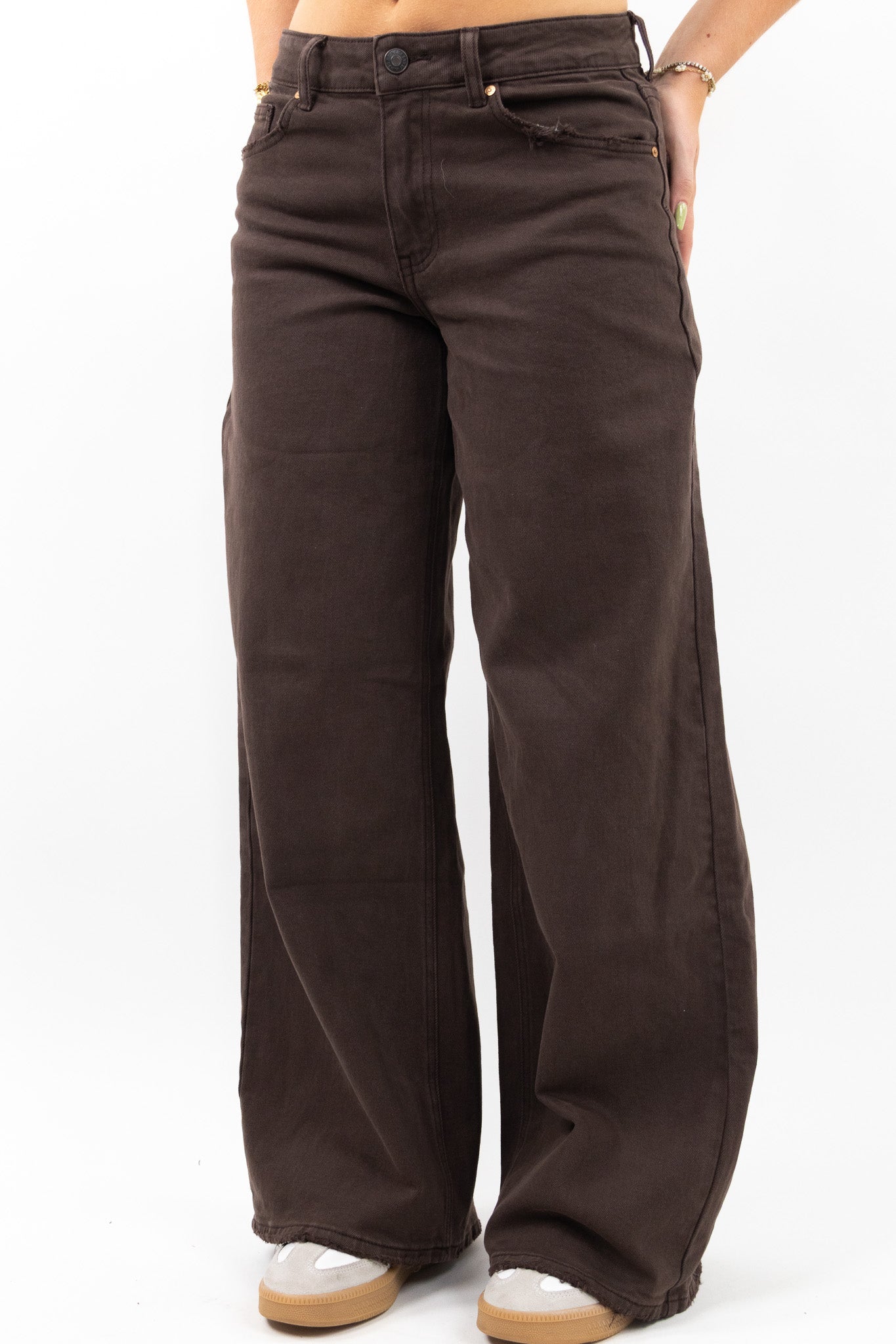 Baggy fit-jeans med brede ben