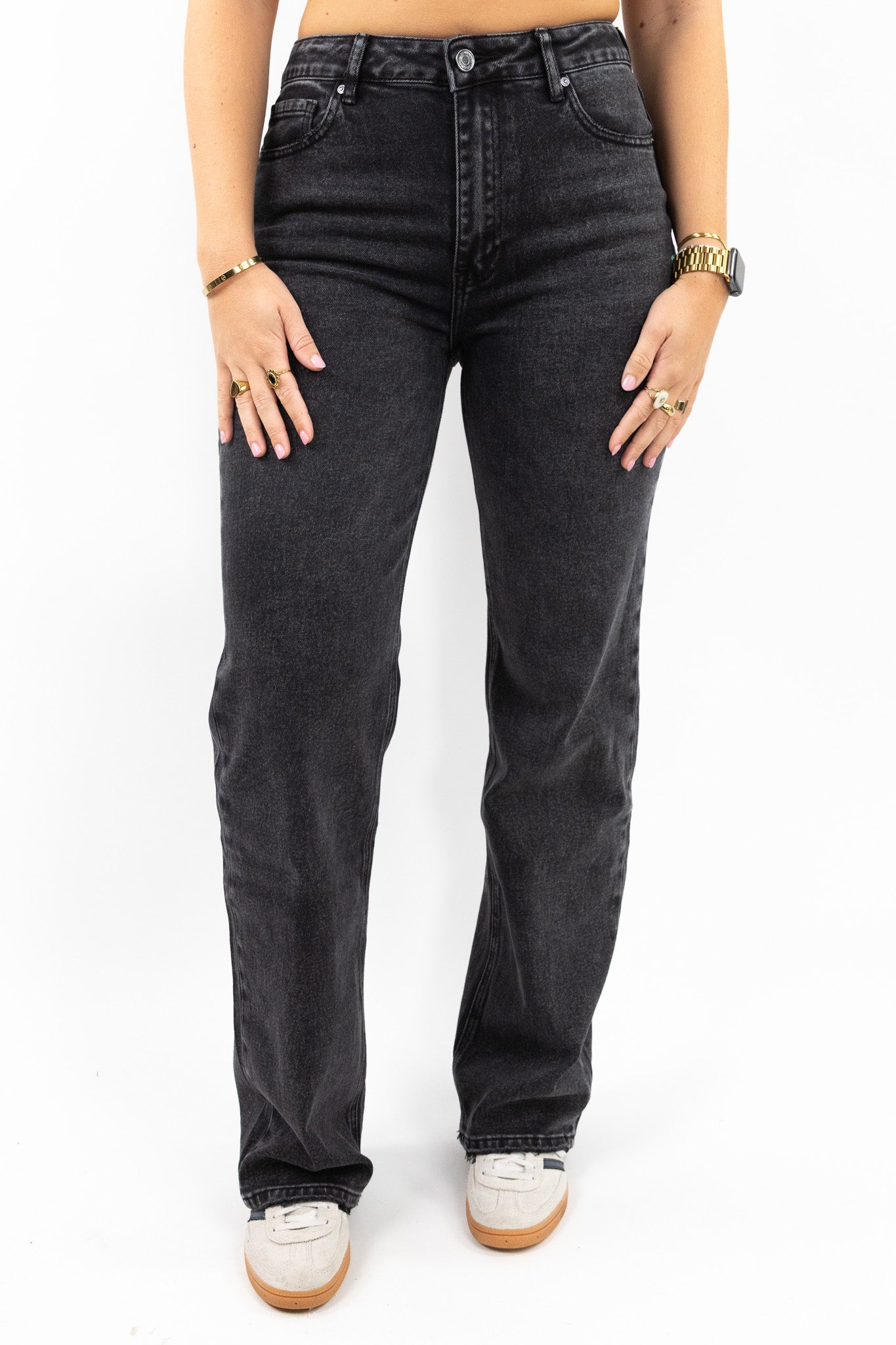 Klassiske wide leg jeans - Lang model
