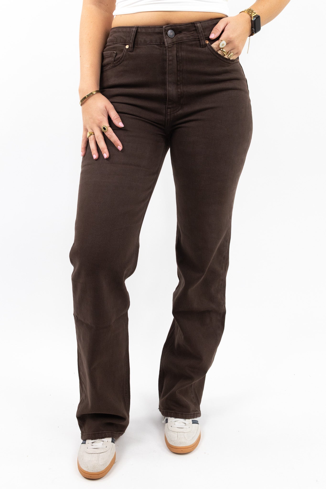 Klassiske wide leg jeans - Lang model