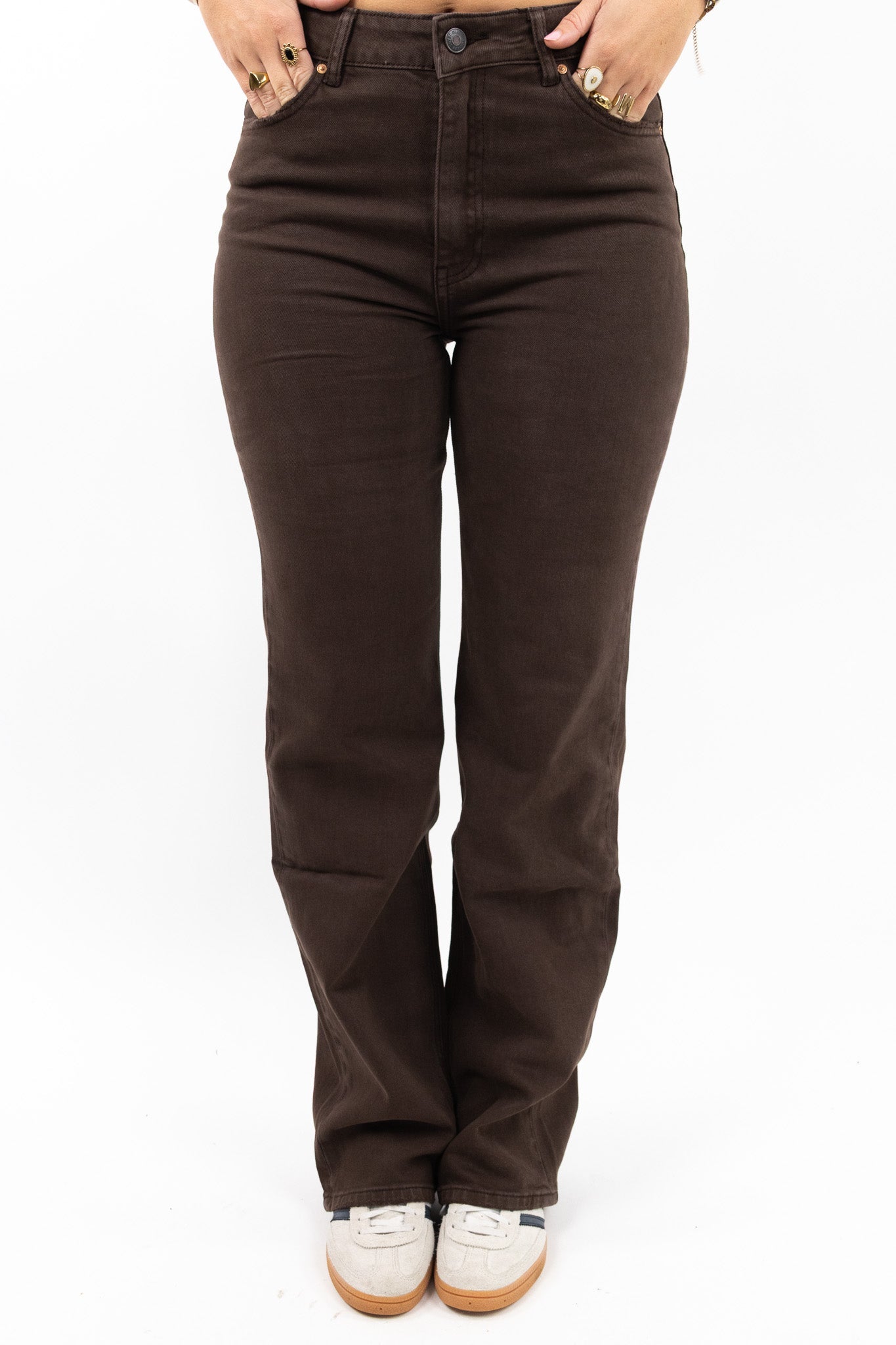 Klassiske wide leg jeans - Lang model
