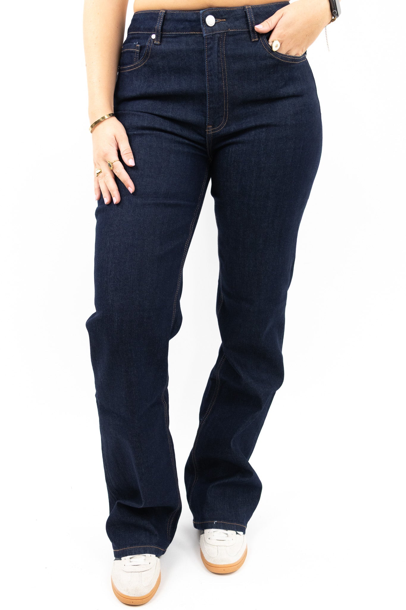 Klassiske wide leg jeans - Lang model
