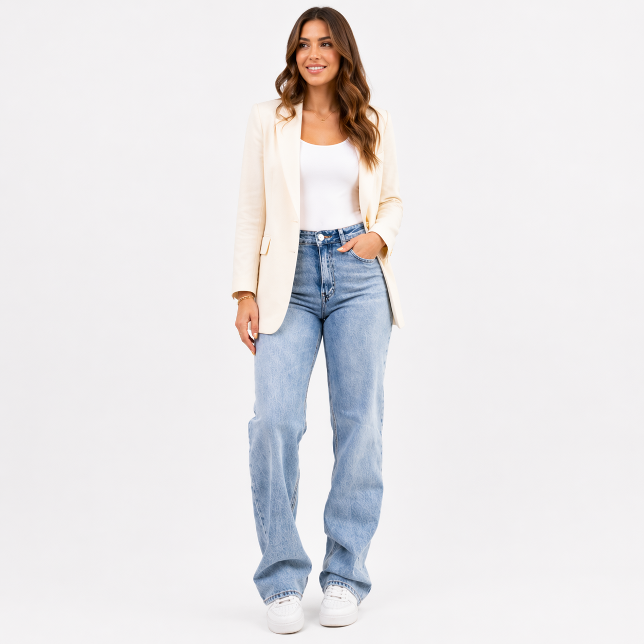 Lumi jeans med mellemhøj talje - stretch